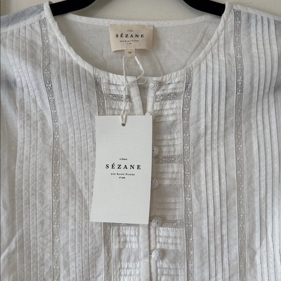 SEZANE cotton blouse - Picture 4 of 9